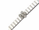 48" Silver Flower Diamante Waist Chain Belts for Women Fashion Accessory